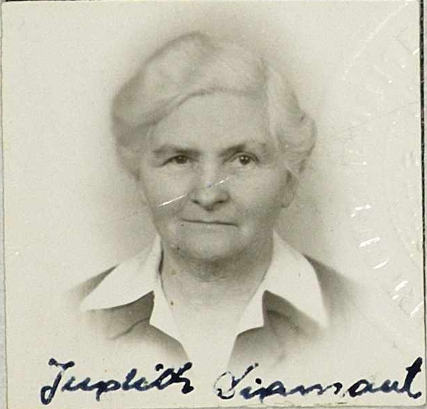 Judith Eisler-Diamant (1878–1976), vištucká rodáčka. Zdroj: geni.com.